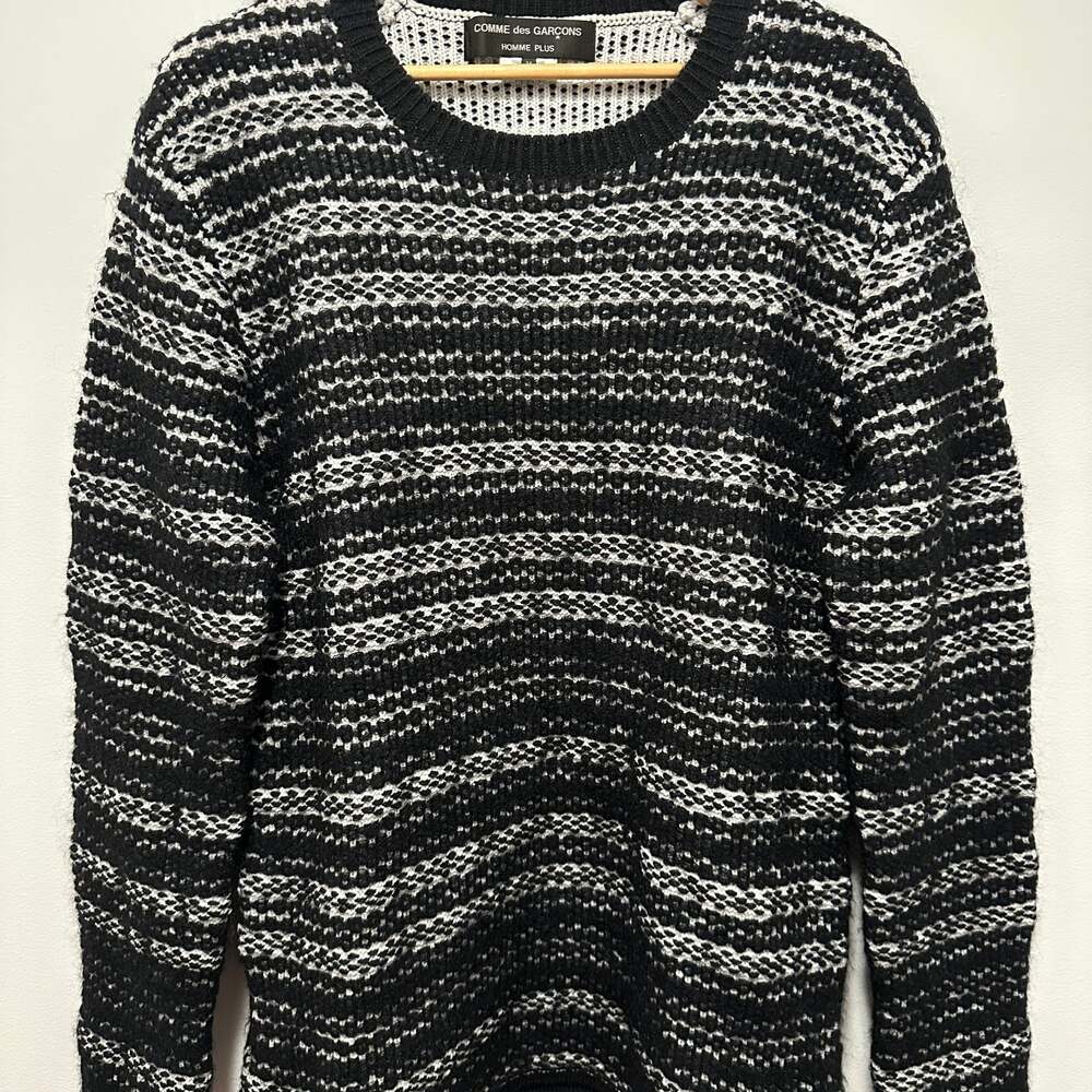 Comme des Garcons Homme Plus Striped Wool Sweater Size M